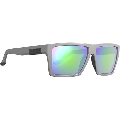 Leupold Refuge Sunglasses Matte Grey with Emerald Mirror Lens | 030317029692